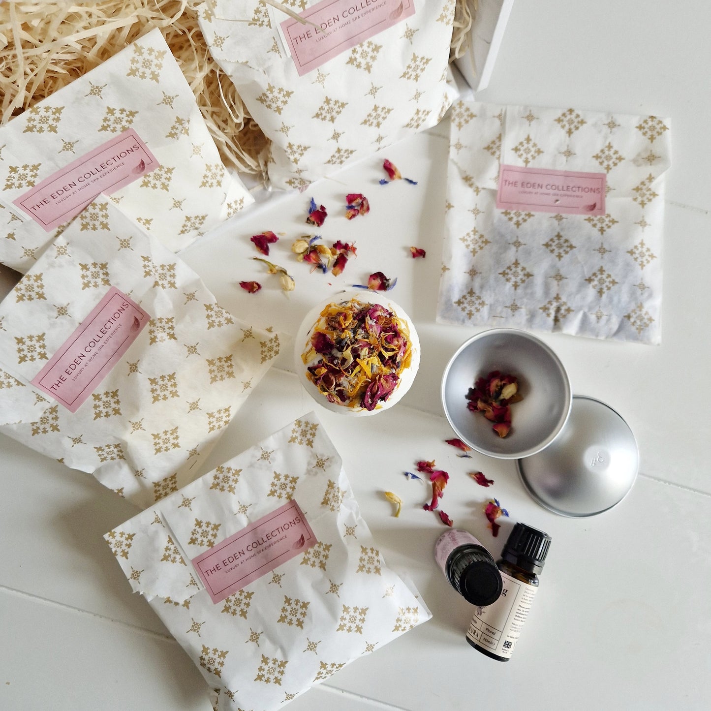 DIY, all natural, luxurious Bath Bomb Making Kit by The Eden Collections.